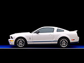 MST 03 RK0148 01
2007 Ford Shelby GT500 White Blue Stripes Profile Studio
