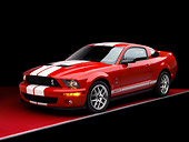 MST 03 RK0177 02
2007 Ford Shelby Mustang GT500 Coupe Red And White 3/4 Front View Studio