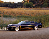 MST 04 RK0002 01
1977 Ford Mustang Cobra II Black 3/4 Side View On Gravel