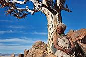 PEO 08 MH0012 01
Elderly San Woman Leaning Against Quiver Tree Namibia