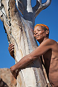 PEO 08 MH0014 01
Portrait Of Elderly San Man Hugging Quiver Tree Namibia