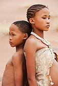 PEO 08 MH0021 01
Portrait Of San Brother And Sister Standing Back To Back Namibia