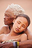 PEO 08 MH0024 01
Elderly San Woman Embracing Young Girl Namibia