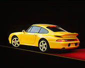 POR 01 RK0001 02
1996 Porsche Twin Turbo Yellow 3/4 Rear View Yellow Line Studio