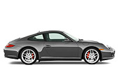 POR 04 IZ0009 01
2010 Porsche 911 Carrera 4S Coupe Gray Profile View Studio