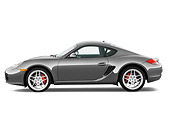 POR 04 IZ0016 01
2010 Porsche Cayman S Gray Profile View Studio