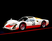 POR 04 RK0242 01
1966 Porsche 906 Racing Car 3/4 Side View Studio