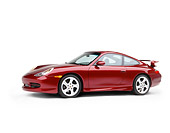 POR 04 RK0406 08
1999 Porsche 996 Carrera Arena Red 3/4 Side View On White Seamless