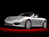 POR 04 RK0839 01
2010 Porsche Boxster S Convertible Silver 3/4 Front View Studio