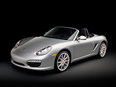 POR 04 RK0841 01
2010 Porsche Boxster S Convertible Silver 3/4 Front View Studio