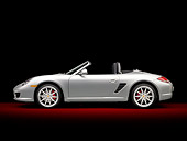 POR 04 RK0842 01
2010 Porsche Boxster S Convertible Silver Profile View Studio
