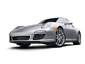 POR 04 RK0890 01
2011 Porsche Carrera 4S Silver 3/4 Front View On White Seamless