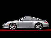 POR 04 RK0892 01
2011 Porsche Carrera 4S Silver Profile View Studio