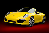 POR 04 RK0947 01
2013 Porsche 911 Carrera S Cabriolet Yellow 3/4 Front View In Studio