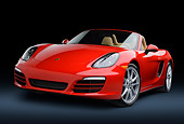 POR 04 RK0952 01
2013 Porsche Boxster Red 3/4 Front View In Studio