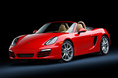 POR 04 RK0955 01
2013 Porsche Boxster Red 3/4 Front View In Studio