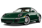 POR 04 IZ0004 01
2010 Porsche 911 Carrera S Coupe Green 3/4 Front View Studio