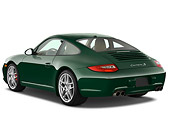 POR 04 IZ0005 01
2010 Porsche 911 Carrera S Coupe Green 3/4 Rear View Studio