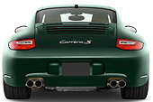 POR 04 IZ0006 01
2010 Porsche 911 Carrera S Coupe Green Rear View Studio