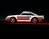POR 04 RK0013 03
1990 Porsche 959 Silver Profile View On Red Line Studio