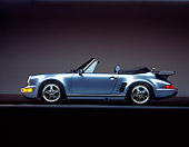 POR 04 RK0025 03
1988 Porsche Cabriolet Silver Profile On Gray Line Studio
