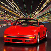 POR 04 RK0083 27
Porsche Slopenose Convertible Red 3/4 Front View Studio