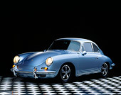 POR 04 RK0401 05
1965 Porsche Karmann Coupe Front 3/4 View Checkered Floor Studio