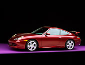 POR 04 RK0403 05
1999 Porsche 996 Carrera Arena Red 3/4 Front View On Purple Floor Studio