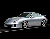 POR 04 RK0452 01
2001 Porsche RUF RGT Silver Side 3/4 View Gray Line Studio