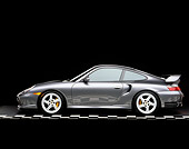 POR 04 RK0476 03
2002 Porsche GT2 Gray Profile On Checkered Line Studio