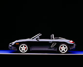 POR 04 RK0598 07
2005 Porsche Boxster S Convertible Dark Blue Profile View Studio