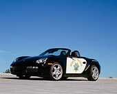 POR 04 RK0633 02
2005 Porsche Boxster S Police Car Low 3/4 Front View On Pavement