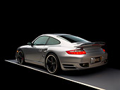 POR 04 RK0665 02
2007 Porsche 911 Turbo Silver 3/4 Rear View Studio