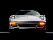 POR 04 RK0683 01
2007 Porsche 911 Turbo Silver Low Head On View Studio