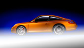 POR 04 RK0721 01
2007 Porsche 911 Targa 4S Speed Yellow Profile View Studio