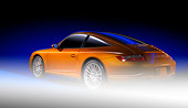 POR 04 RK0722 01
2007 Porsche 911 Targa 4S Speed Yellow 3/4 Rear View Studio