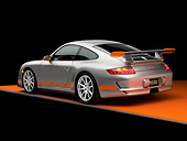 POR 04 RK0743 02
2007 Porsche 911 GT3 RS Silver 3/4 Rear View Studio
