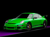 POR 04 RK0749 01
2007 Porsche 911 GT3 RS Green 3/4 Front View Studio