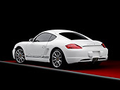 POR 04 RK0810 01
2008 Porsche Cayman S Coupe White 3/4 Rear View Studio