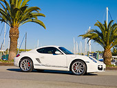 POR 04 RK0815 01
2008 Porsche Cayman S Coupe White 3/4 Front View On Pavement By Marina