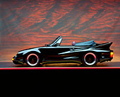 POR 05 RK0014 01
1985 Porsche 930 Koenig Convertible Black Profile View Studio