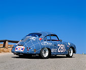 POR 06 RK0007 08
1956 Porsche Racing Car Blue 3/4 Rear View On Pavement