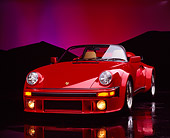 POR 07 RK0013 13
1989 Porsche 911 Speedster Anniversary Edition Red 3/4 Front View Mylar Floor