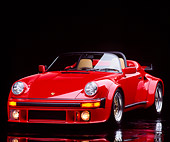 POR 07 RK0014 19
1989 Porsche 911 Speedster 25th Anniversary Edition Red 3/4 Front View Studio