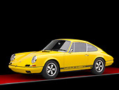 POR 27 RK0033 01
1968 Porsche 911R Race Car Yellow 3/4 Front View Studio
