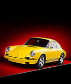 POR 27 RK0037 01
1968 Porsche 911R Race Car Yellow 3/4 Front View Studio