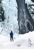 REC 02 RW0002 01
Person Cross-Country Skiing Looking At Frozen Waterfall