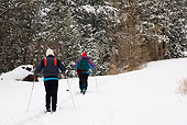 REC 02 RW0005 01
Two People Cross-Country Skiing In Forest