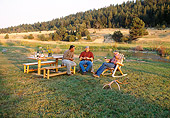 REC 05 DS0001 01
Three Men Sitting By Picnic Table And Creek