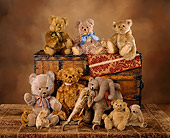 TED 01 RK0068 03
A Group Of Teddy Bears By Wooden Chest